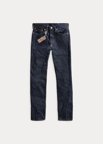 Ralph Lauren Straight-Fit Once-Washed Denim Jeans Herre Danmark (KEJMZ5012)